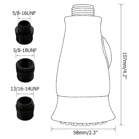 Thrifco Plumbing Smart Spray Pull Down Faucet Spray Head in Brushed Nickel Finis 4402494